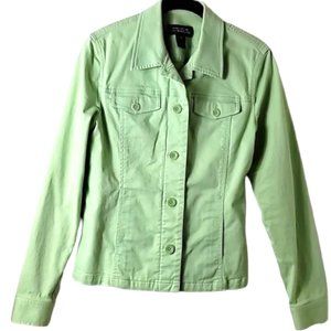 Jones New York Green  Cotton Jacket